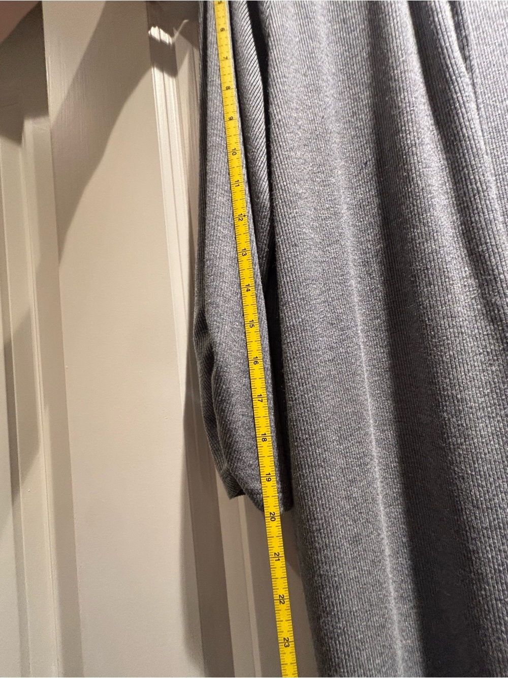 Soma Ribbed Gray Open-Front Cardigan - Picture 9 of 10